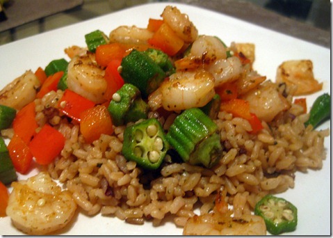 Rice and Shrimp Dinner